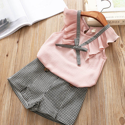 Kids Baby Girls Clothes – Short Sleeve T-Shirt & Pants Dress Set