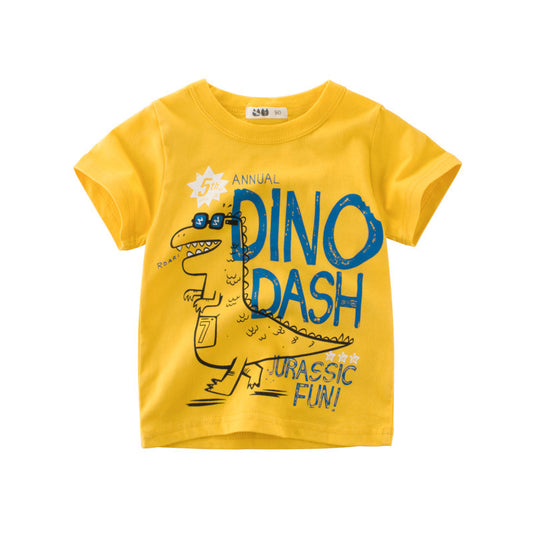 Korean Style Boys T-Shirt – Baby Short-Sleeve Summer Top, Soft & Comfortable