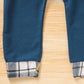 2-Piece Toddler Boy Outfit | Plaid Hoodie Sweatshirt & Pants Set