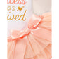 3-Piece Newborn Baby Girl Outfit | Letter Romper, Tutu Skirt & Headband Set