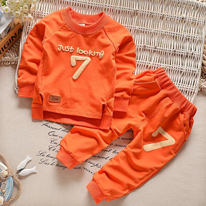 Baby Cotton 2-Piece Outfit – Long Sleeve Top & Trousers Set