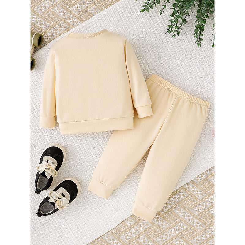 Baby Girls 2PCS Christmas Outfit – Merry Christmas Sweatshirt & Pants Set