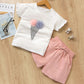 Kids Baby Girls Clothes – Short Sleeve T-Shirt & Pants Dress Set
