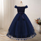 One-Shoulder Princess Flower Girl Dress – Elegant Costume for Parties & Weddings