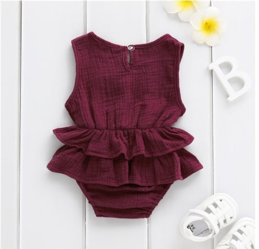 Baby Girl Pettiskirt Dress – Striped Sleeveless Party Outfit for Kids