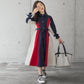 Korean Style Big Girls Multi-Color Stitching A-Line Skirt – Trendy Fashion Outfit