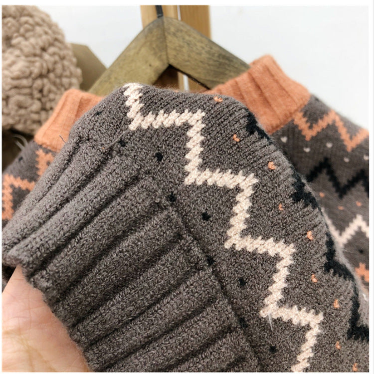 Korean Style Baby Sweater – Unisex Children’s Clothing for Boys & Girls