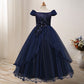 One-Shoulder Princess Flower Girl Dress – Elegant Costume for Parties & Weddings