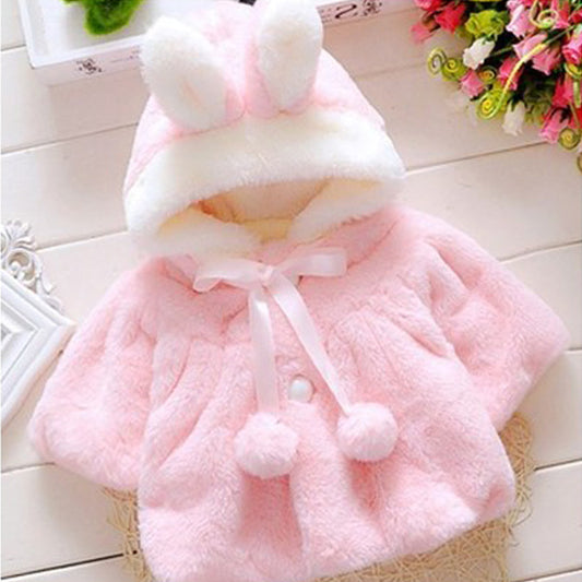 Samantha Kids Rabbit Ear Hooded Coat – Cute & Cozy Outerwear