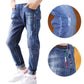 NewBoys’ Denim Trousers – New Style Big Kids Pants for Spring & Autumn