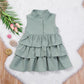 Girls Solid Color Sleeveless Dress – Simple Fashion for Small & Medium Kids