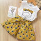 Kids Baby Girls Clothes – Short Sleeve T-Shirt & Pants Dress Set