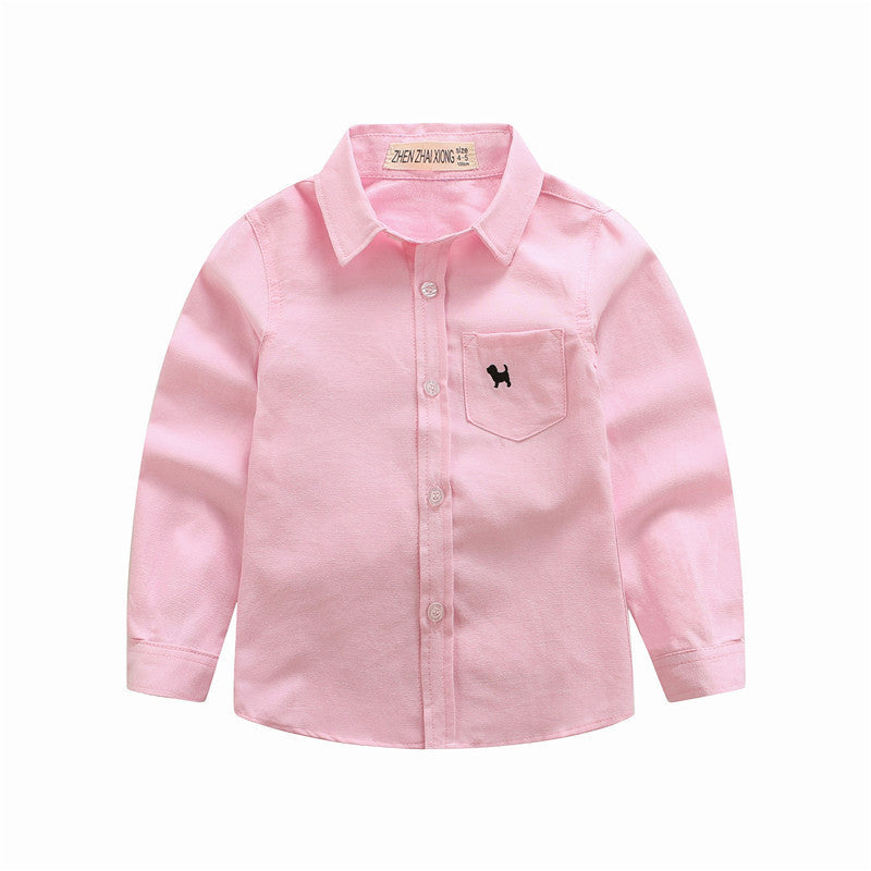 Boys Long-Sleeve Shirts – Casual Cotton Shirts for Children