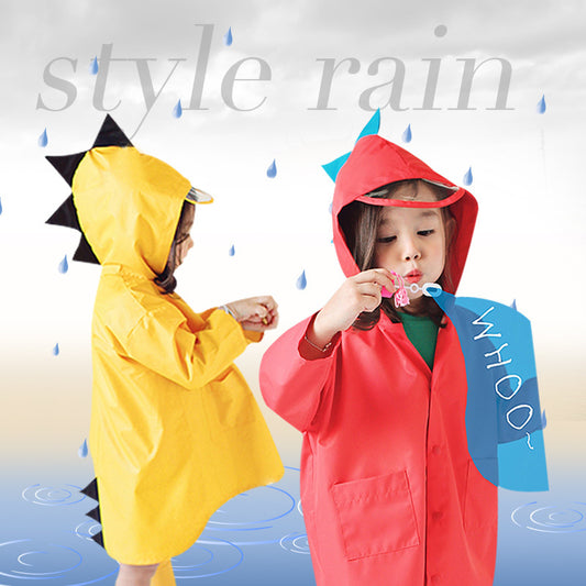 Kids' Dinosaur Raincoat – Waterproof Jacket for Boys and Girls, Fun & Stylish Outerwear