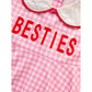 Baby Toddler Girl Short Sleeve Heart Print Dress – Doll Collar with Headband