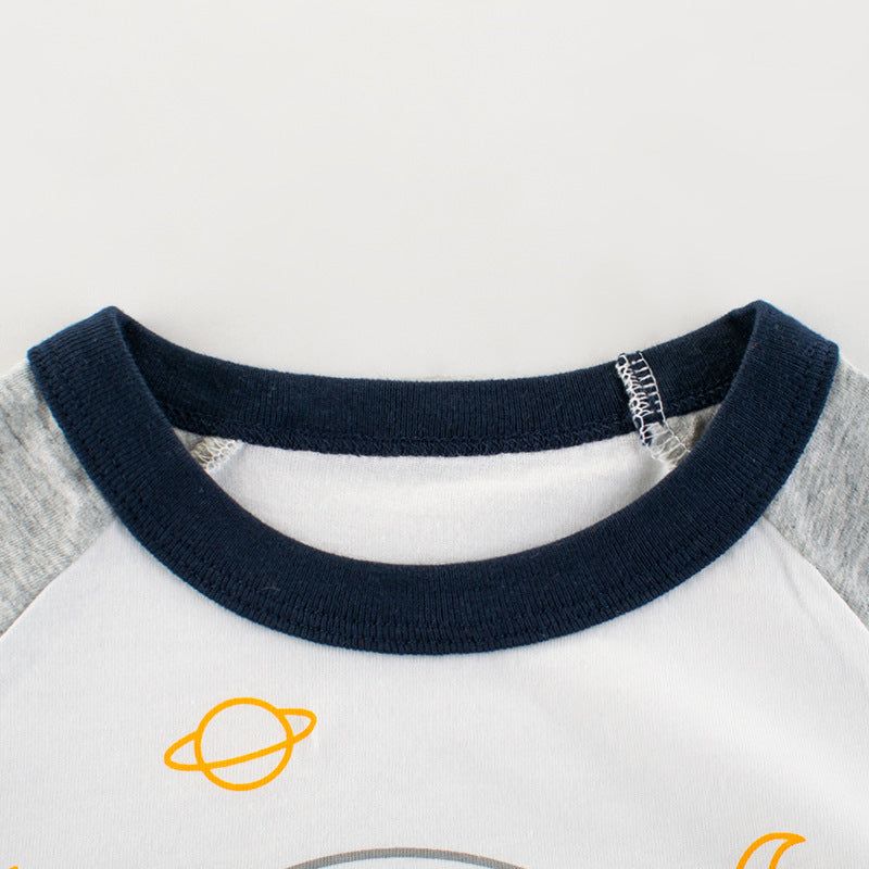 Children's Cartoon T-Shirt – Cute Graphic Print Short Sleeve Top for Kids