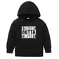 Kids' Hooded Sweater with Letter Print – Casual Pullover for Boys & Girls