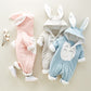 Newborn Baby Cotton Padded Romper – Hooded Chinchilla Thickened Onesie for Climbing