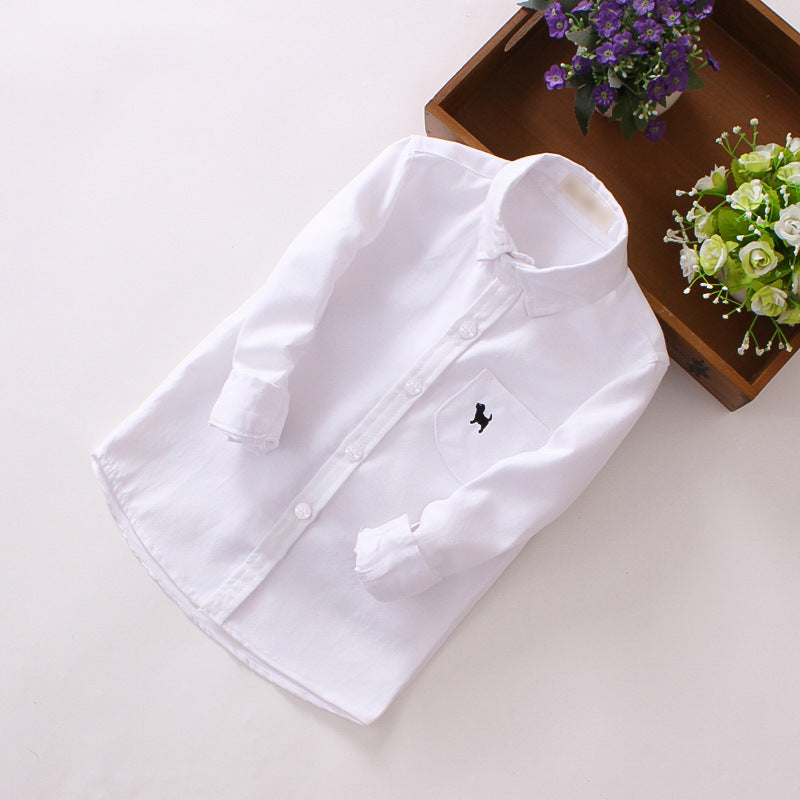Boys Long-Sleeve Shirts – Casual Cotton Shirts for Children