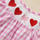 Infant Baby Girls Easter Bunny Smocked Dress – Embroidered Short Sleeve Summer Outfit