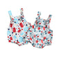 Baby Suspender Pants – Front-Knot Printed Overalls for Boys & Girls