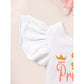 3-Piece Newborn Baby Girl Outfit | Letter Romper, Tutu Skirt & Headband Set