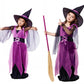 Girls Witch Costume – Kids Halloween Role Play Dress-Up Outfit