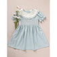 Toddler Girls’ Smocked Dress – Puff Sleeve Lace Princess Party Dress