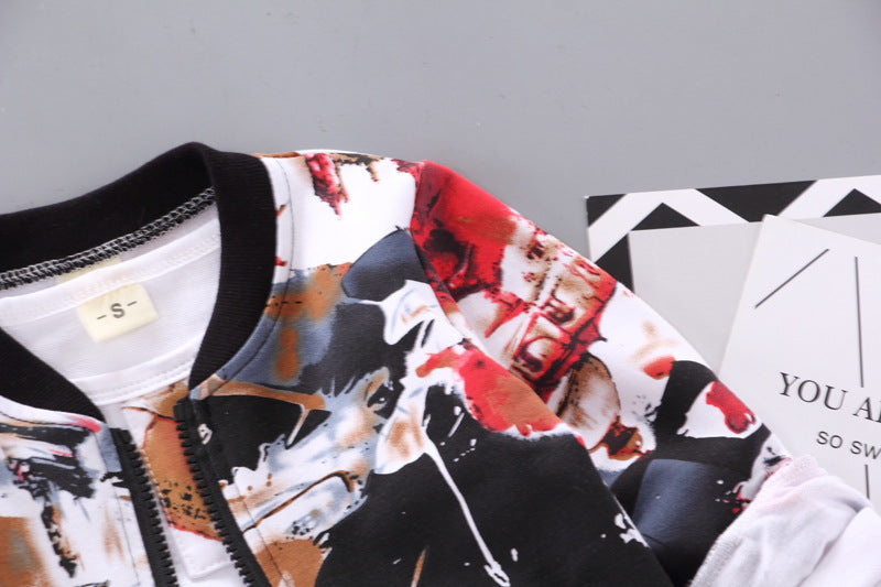 Boys’ Autumn & Winter 3-Piece Outfit – Handsome Kids Clothes