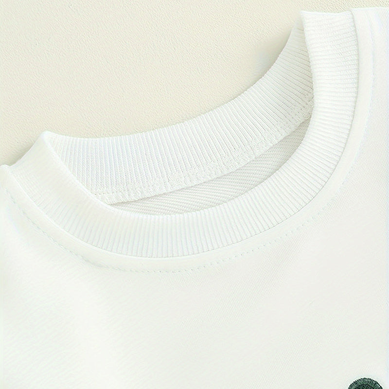 Toddler Baby Boy Outfit – ‘Mama’s Boy’ Long Sleeve Sweatshirt & Trousers Set