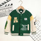 Toddler Kids Boys Girls Letter Embroidered Jacket – Baseball Collar Casual Coat