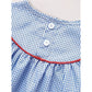 Baby Girls 4th of July Dress – Gingham American Flag Color Block Outfit