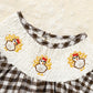Baby Girl Thanksgiving Dress - Turkey Print Plaid with Short Sleeves, Casual Party Costume