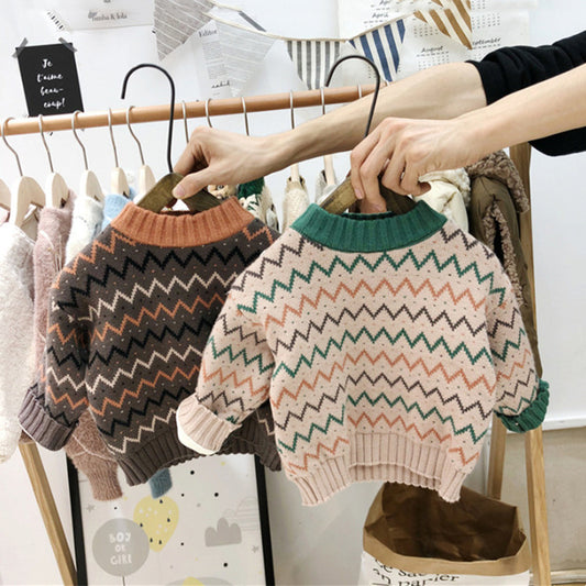 Korean Style Baby Sweater – Unisex Children’s Clothing for Boys & Girls
