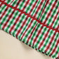 Toddler Infant Baby Girls Christmas Dress – Plaid Short Sleeve Christmas Tree Embroidered Party Outfit