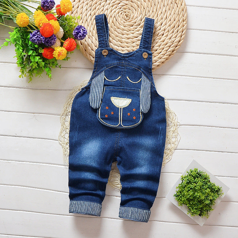 Kids Strap Jeans – Stylish Denim Pants for Boys & Girls