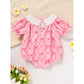 Baby Girl Bowknot Romper – “Daddy’s Girl” Letter Print Bubble Sleeve Jumpsuit