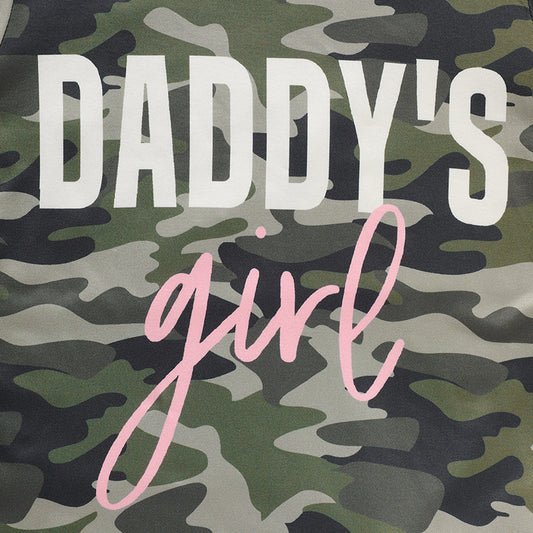 Toddler Girls Father’s Day Outfit – ‘Daddy’s Girl’ Letter Top & Pants Set