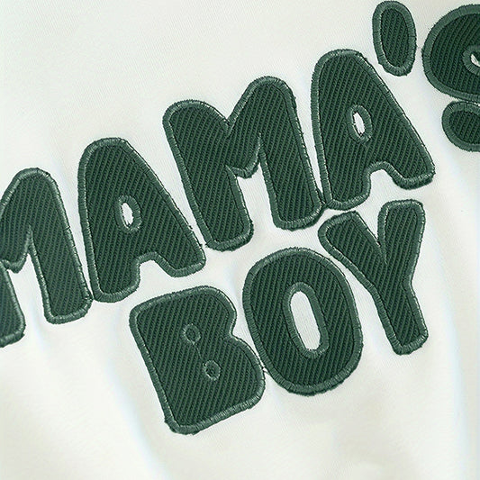 Toddler Baby Boy Outfit – ‘Mama’s Boy’ Long Sleeve Sweatshirt & Trousers Set