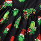 Toddler Baby Girl Christmas Dress Set – Long Sleeve Party Dress, Heart Print Vest Coat & Xmas Outfit