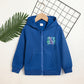 Toddler Girl Zip Up Hoodie Jacket – Letter Print Long Sleeve Sweatshirt