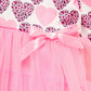 Toddler Girl Long Sleeve Heart Tulle Dress – Valentine & Birthday Party Outfit