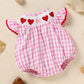 Infant Baby Girls Easter Bunny Smocked Dress – Embroidered Short Sleeve Summer Outfit