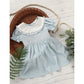 Toddler Girls’ Smocked Dress – Puff Sleeve Lace Princess Party Dress