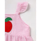Kids Baby Girl Back to School Outfit – Ruffle Sleeve Top & Shorts Set
