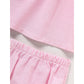 Kids Baby Girl Back to School Outfit – Ruffle Sleeve Top & Shorts Set