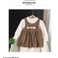 Baby Girl Dress Set – Long-Sleeve Round-Neck Outfit for Kids