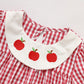 Girls Back to School Plaid Dress – Smocked Collar & Puff Sleeves