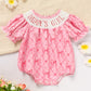 Baby Girl Bowknot Romper – “Daddy’s Girl” Letter Print Bubble Sleeve Jumpsuit