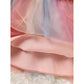 Baby Girl Rainbow Tutu Skirt Set – Embroidered Long Sleeve Sweatshirt & Colorful Party Outfit